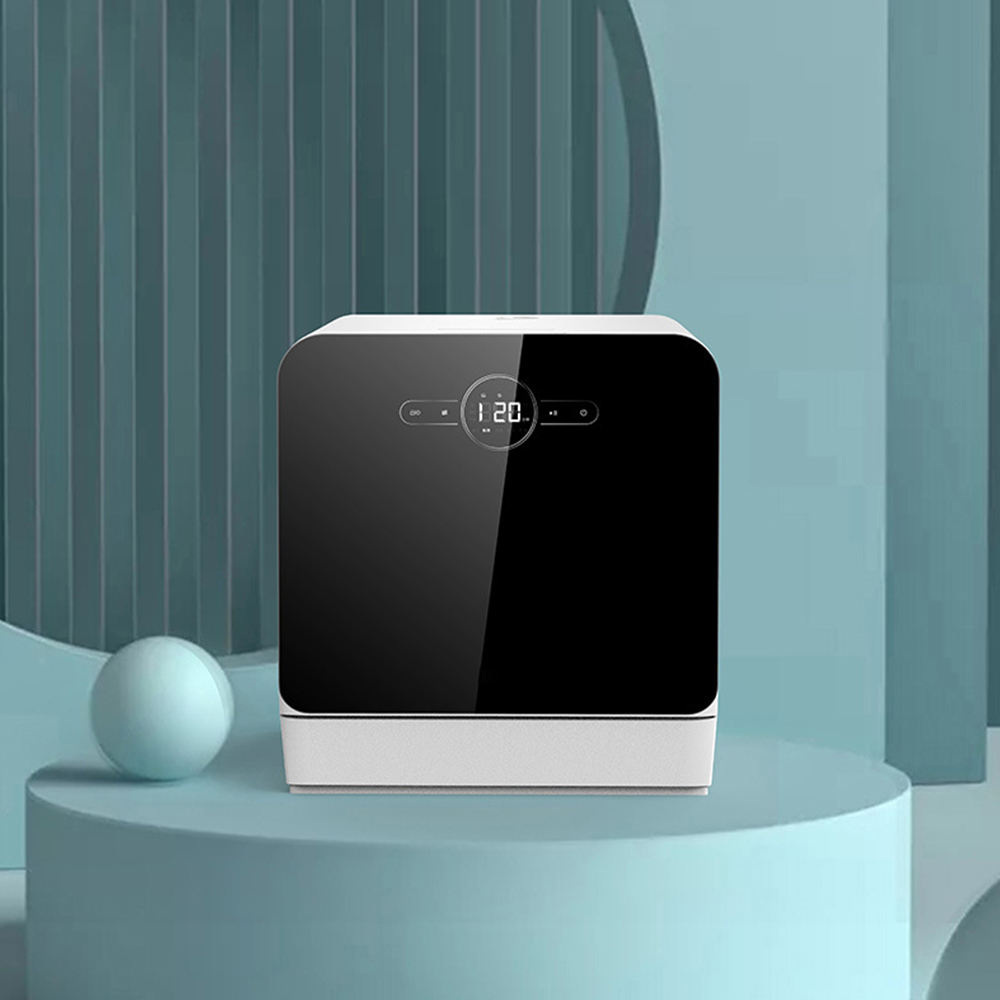 Fully Automatic Household Tabletop Dishwasher with Hot Air Drying and Disinfection Electric Free Installation Freestanding