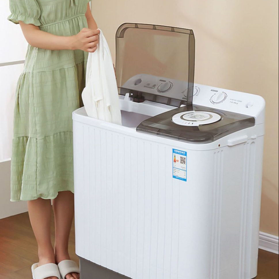 Double Barrel Double Cylinder Dormitory Impeller Small Mini Belt Drying Pulsator Washing Machine