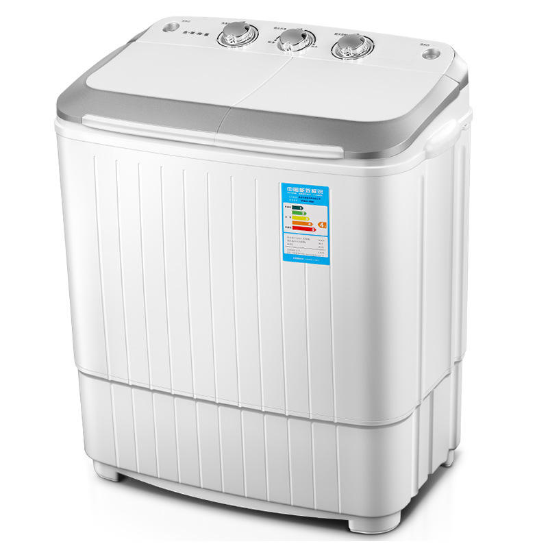 Household Double Bucket Double Cylinder Folding Washing Machines Semi-automatic Mini Small Stainless Steel Electric Twin Tub
