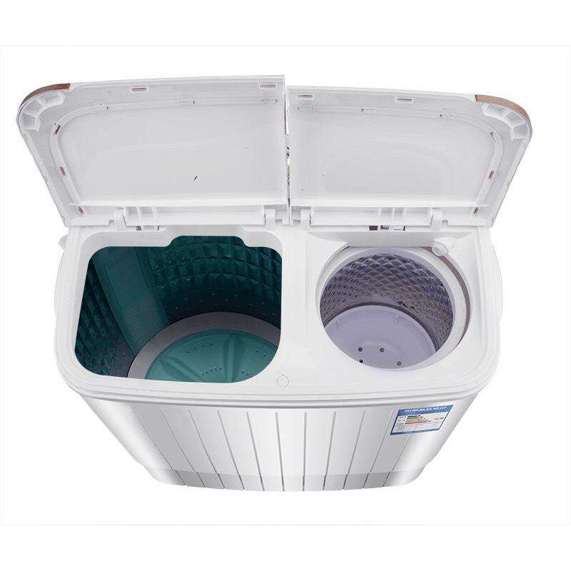 Double Cylinder Semi-automatic Mini Small Stainless Steel Bucket Folding Pulsator Washing Machine