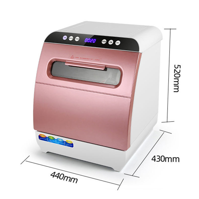 Home Desktop 6 Sets Installation Automatic Disinfection High Temperature Drying Ozone Dishwasher 110V Dishwasher